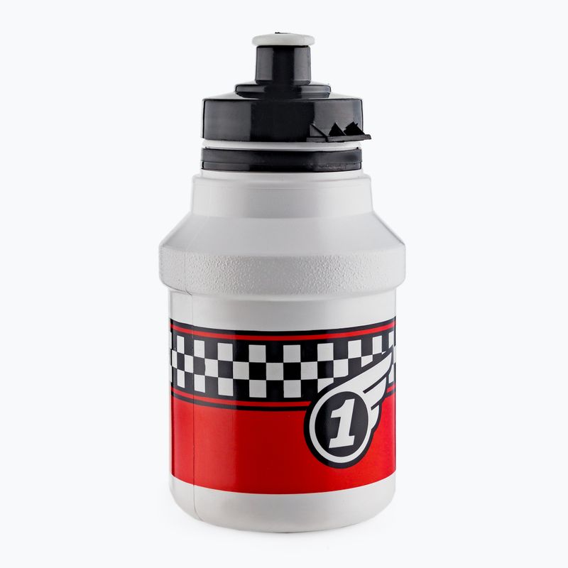 POLISPORT Kinderfahrrad Flasche mit Korb Elefant weiß und rot 8644200107