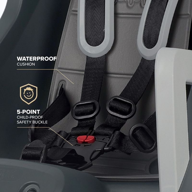 Fahrradsitz Polisport Guppy Maxi+ CFS dark grey/silver 8