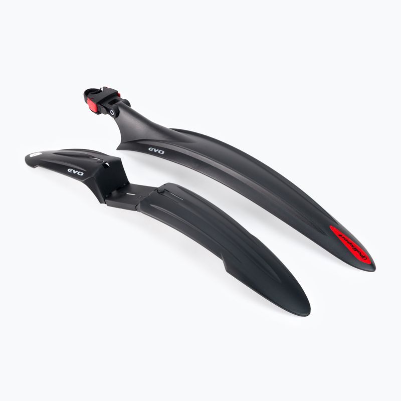 POLISPORT Cross Country Evo Set 24/26 Mtb schwarz MD Fahrrad-Schutzbleche 8622100008