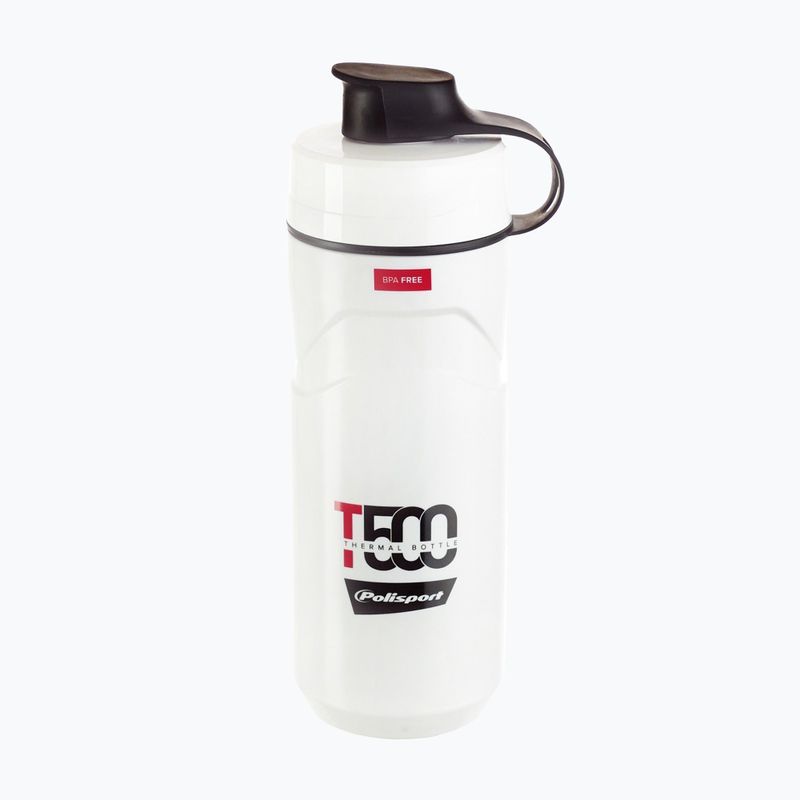 Polisport Thermal T500 Fahrradflasche 500 ml weiß/rot