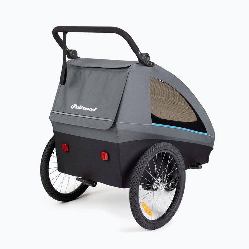 Fahrradanhänger Polisport Kids Trailer&Stroller black/grey 2