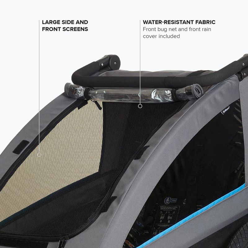 Fahrradanhänger Polisport Kids Trailer&Stroller black/grey 4
