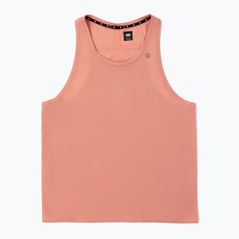 Herren-Laufshirt Ciele Athletics FST Signlet 2 rosedawn 3