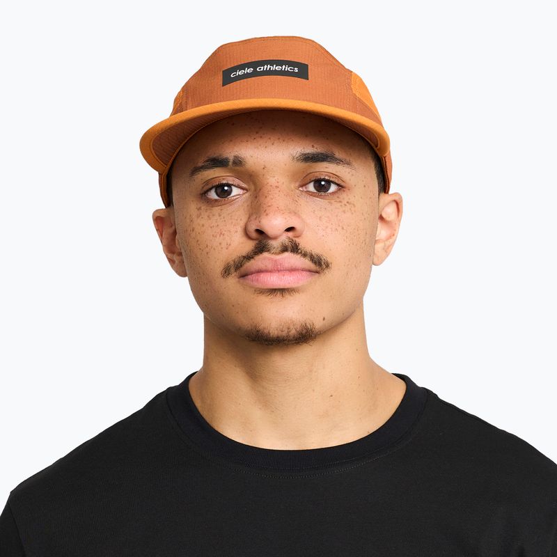 Basecap Ciele Athletics GOCap Field Iconic Bar ginger bread/sunset 4