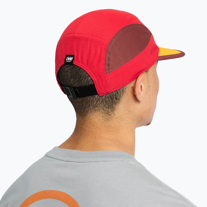 Basecap Ciele Athletics GOCap Field Iconic Bar red/andorra 6