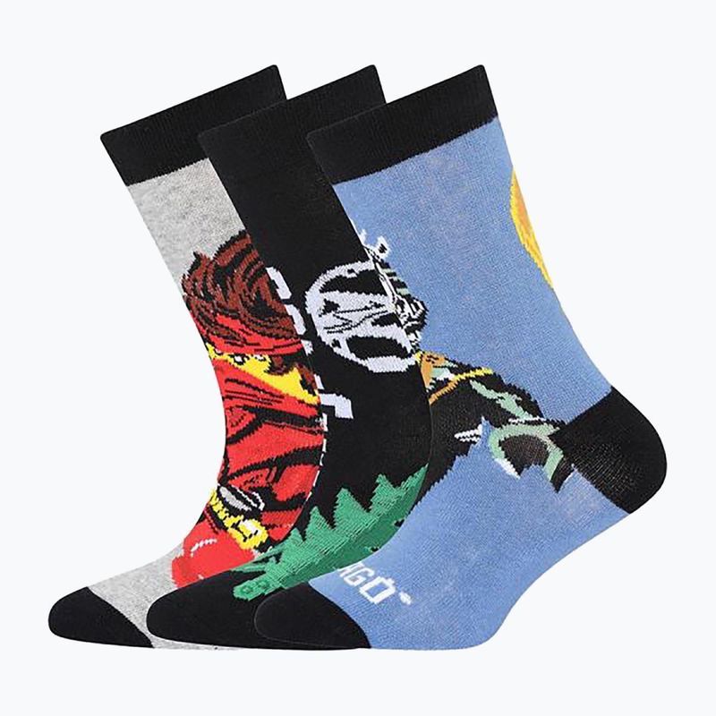 LEGO Lwhans 300 Kindersocken 3 Paar grau/schwarz/blau 12010792
