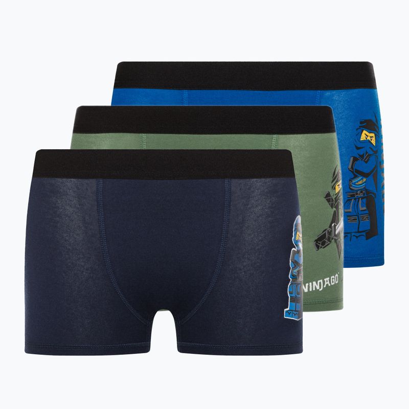 LEGO Lwbo 302 Kinder-Boxershorts 3 Paar grün/blau/grün 12010821
