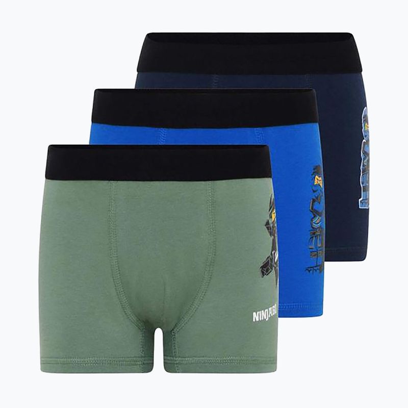 LEGO Lwbo 302 Kinder-Boxershorts 3 Paar grün/blau/grün 12010821 11
