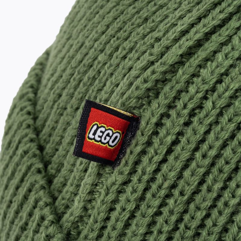 LEGO Lwasmus Kinderskimütze dunkel khaki 4