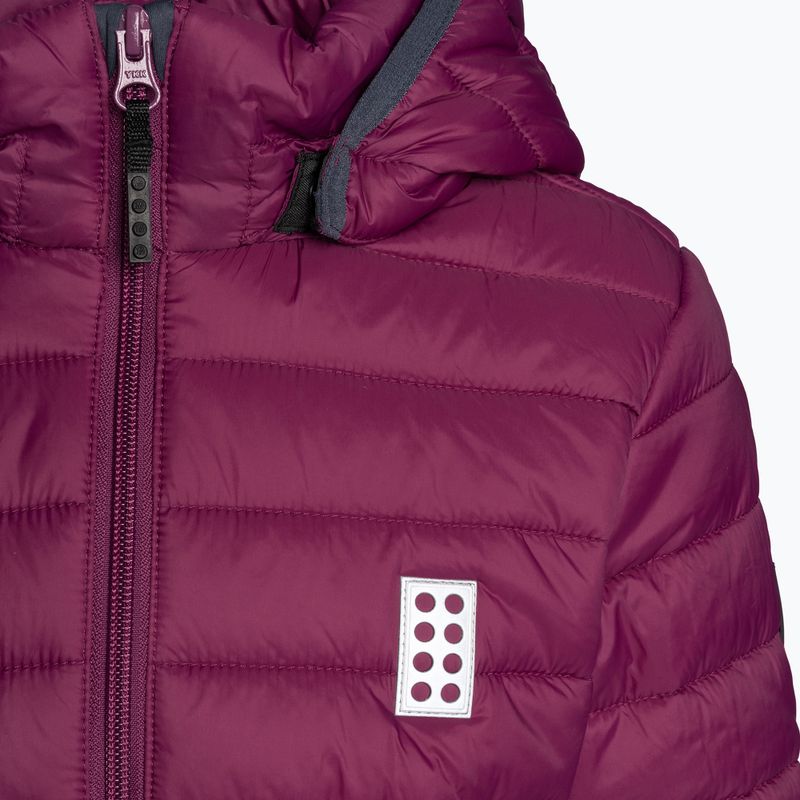 LEGO Lwjori bordeauxfarbene Softshell-Jacke für Kinder 3