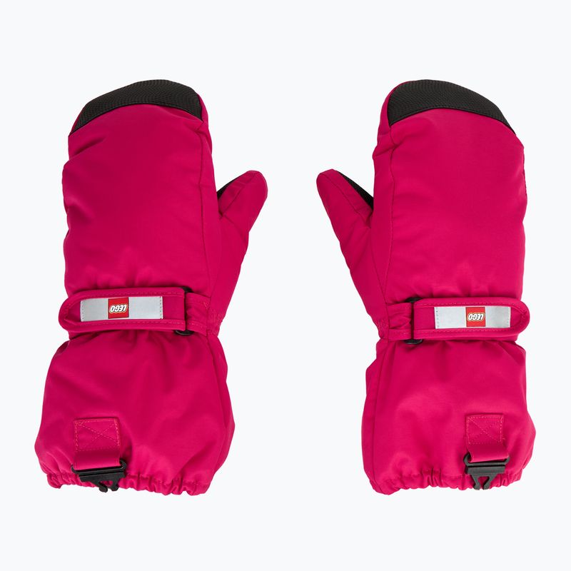 Skihandschuhe Kinder  LEGO Lwatlin 706 dark pink 3