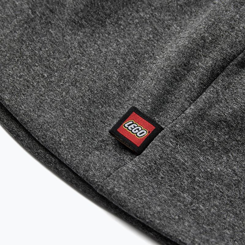 LEGO Lwagan 808 dunkelgrau meliert Kinder-Wintermütze 3