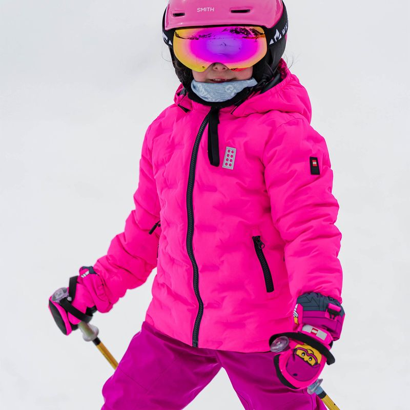 LEGO Lwjipe 706 rosa Skijacke für Kinder 6