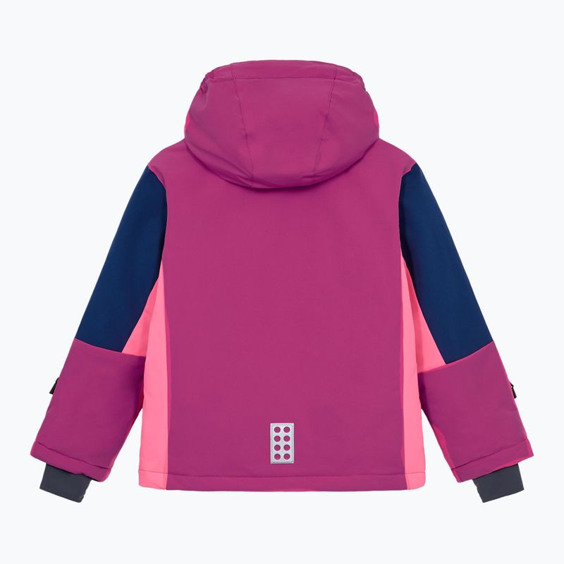 Kinder-Skijacke LEGO Lwjaz 801 fuchsia 2