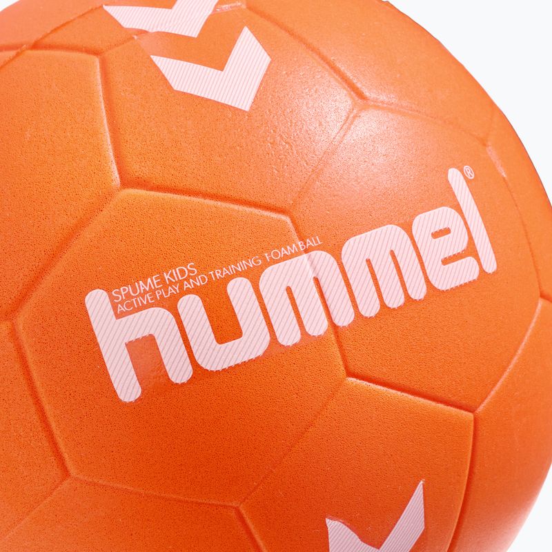 Hummel Spume Kinder Handball orange/weiß Größe 0