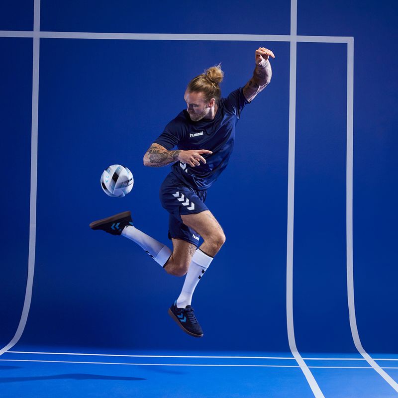 Hummel Energizer FB Fußball weiß/schwarz/blau Größe 4