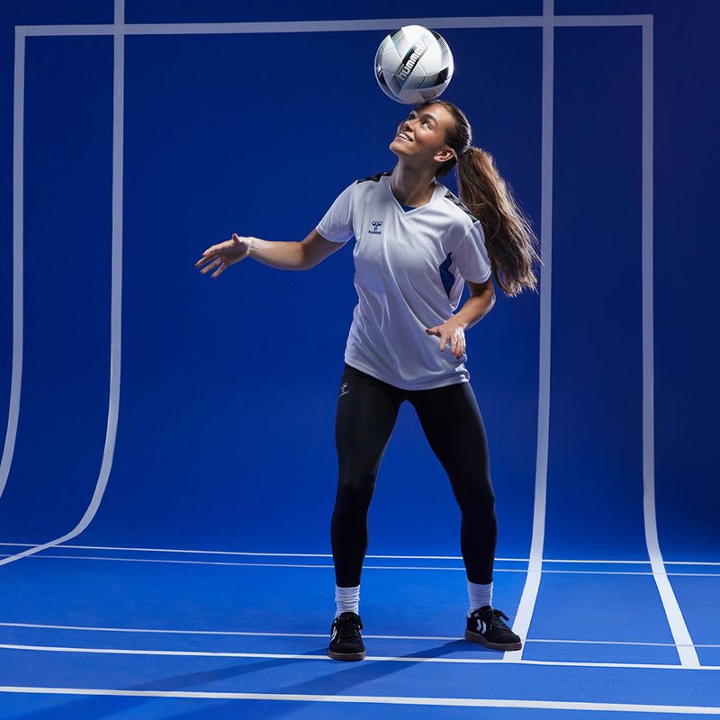 Hummel Energizer Licht FB Fußball weiß/schwarz/blau Größe 4