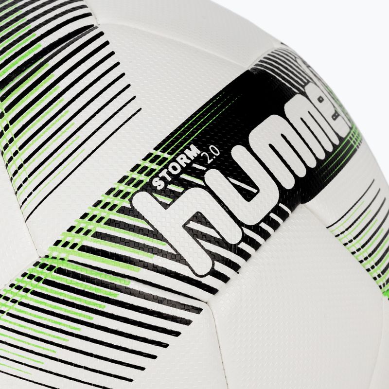 Hummel Storm 2.0 FB Fußball weiß/schwarz/grün Größe 5