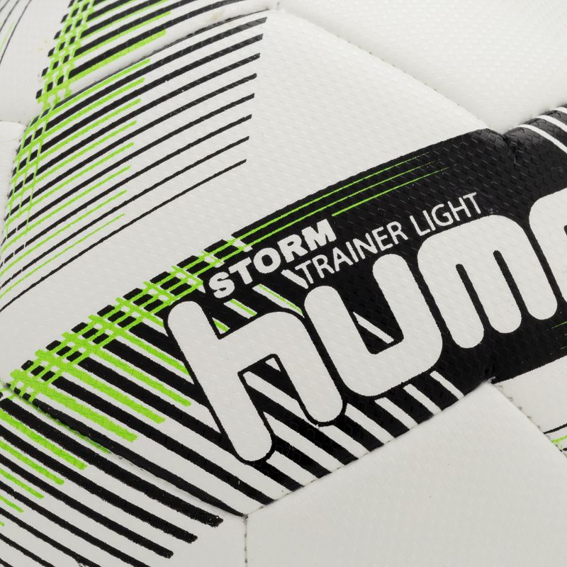 Hummel Storm Trainer Licht FB Fußball weiß/schwarz/grün Größe 4