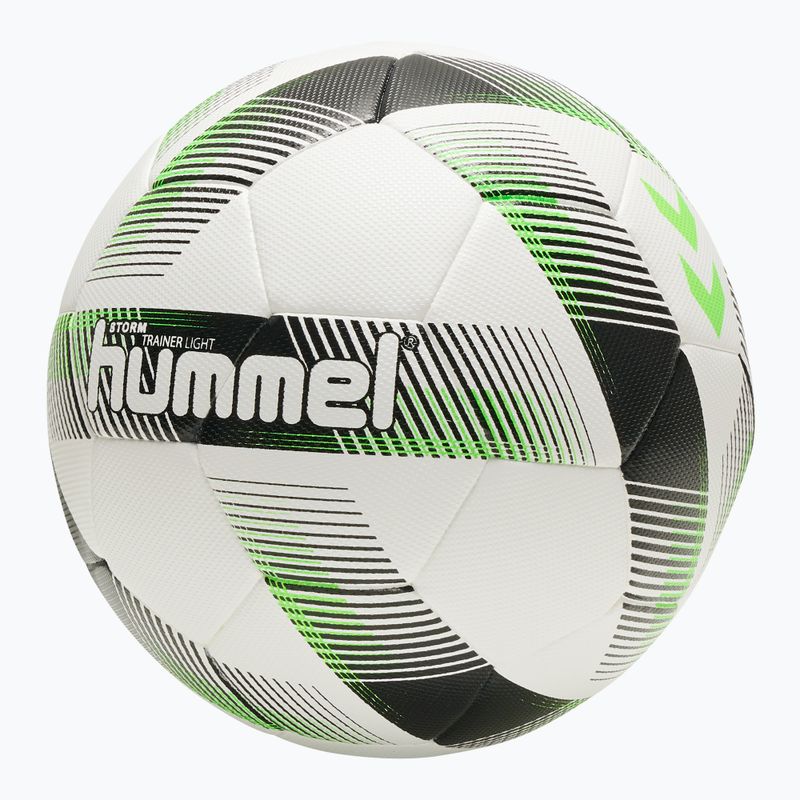 Hummel Storm Trainer Licht FB Fußball weiß/schwarz/grün Größe 4