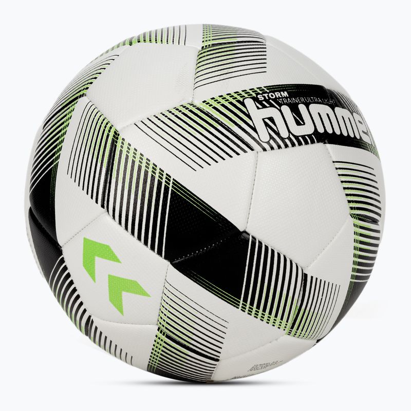 Hummel Storm Trainer Ultra Lights FB Fußball weiß/schwarz/grün Größe 5 2