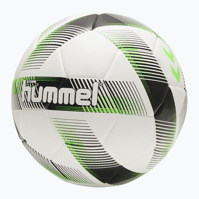 Hummel Storm 2.0 FB Fußball weiß/schwarz/grün Größe 4