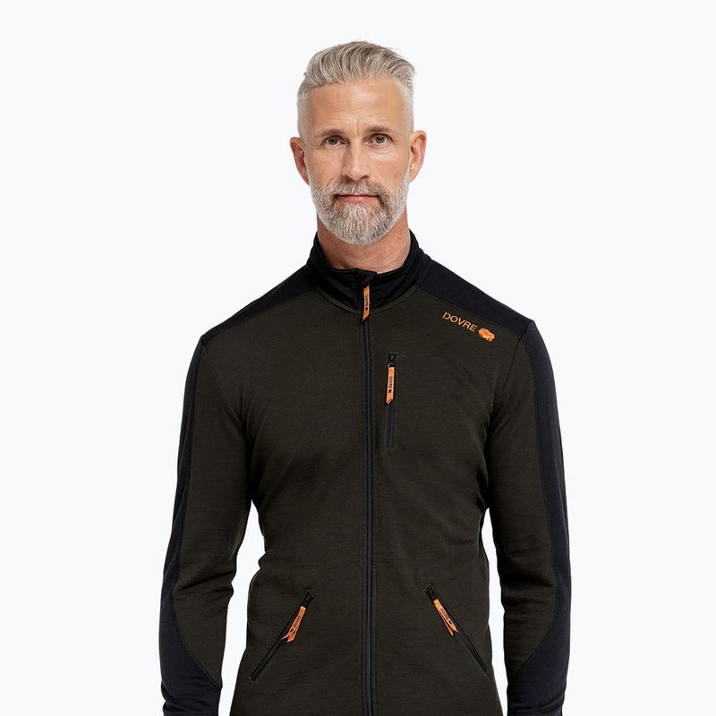 Herren-Skifleece Dovre Midlayer Full Zip khaki 2