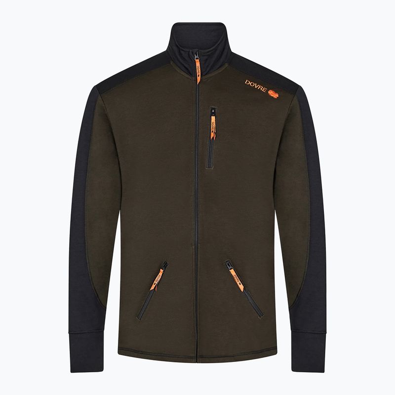 Herren-Skifleece Dovre Midlayer Full Zip khaki 5