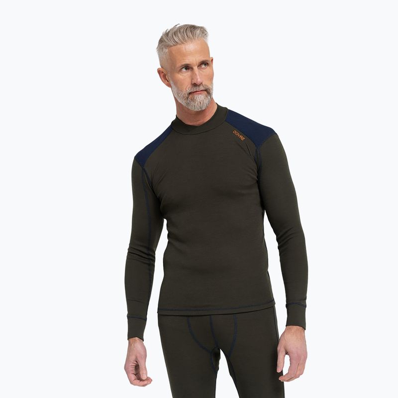 Herren Funktionsshirt langärmlig Dovre Folded Collar khaki 2