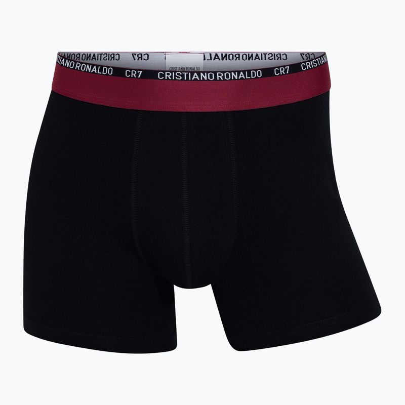 Men's CR7 Basic Trunk Boxershorts 3 Paar weiß/grau melange/schwarz 4