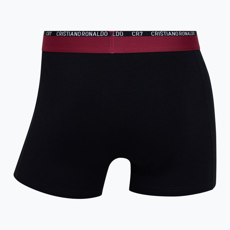 Men's CR7 Basic Trunk Boxershorts 3 Paar weiß/grau melange/schwarz 5