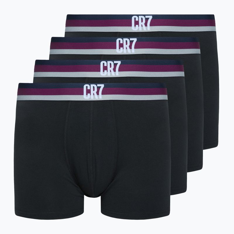 Men's CR7 Basic Trunk Boxershorts 4 Paar schwarz