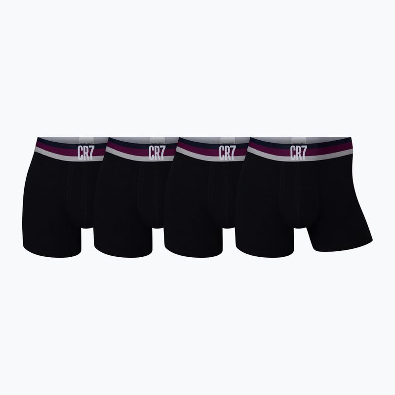 Men's CR7 Basic Trunk Boxershorts 4 Paar schwarz