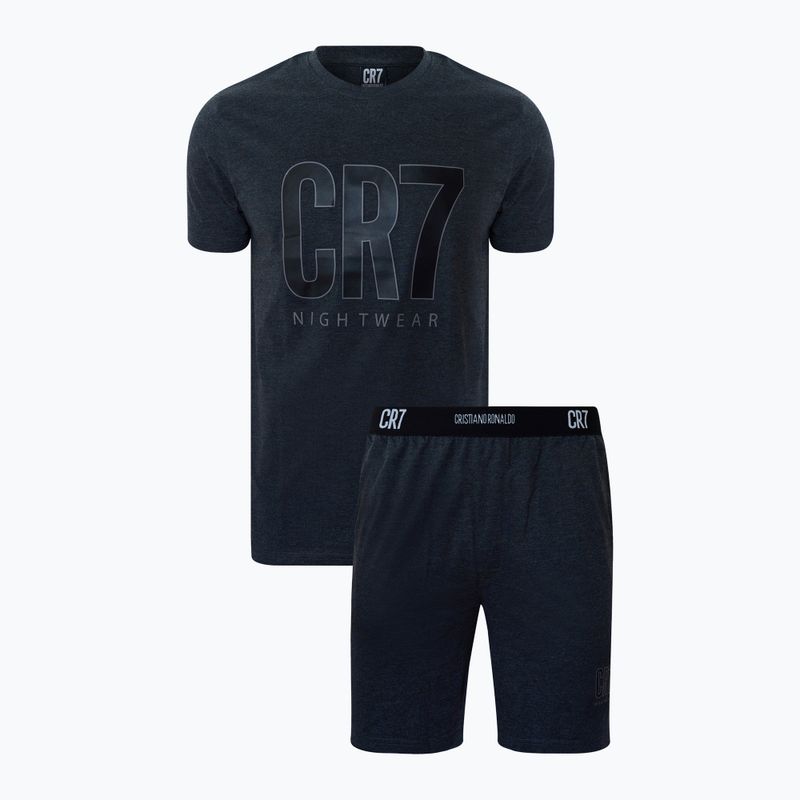 Herrenpyjama CR7 Pyjama-Shorts dark grey melange