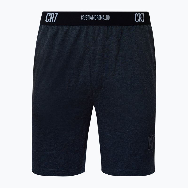 Herrenpyjama CR7 Pyjama-Shorts dark grey melange 4