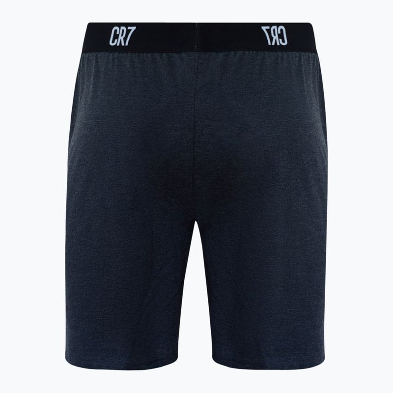 Herrenpyjama CR7 Pyjama-Shorts dark grey melange 5