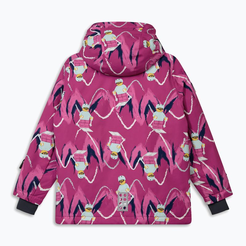 Kinder-Skijacke LEGO Lwjian 704 fuchsia 2