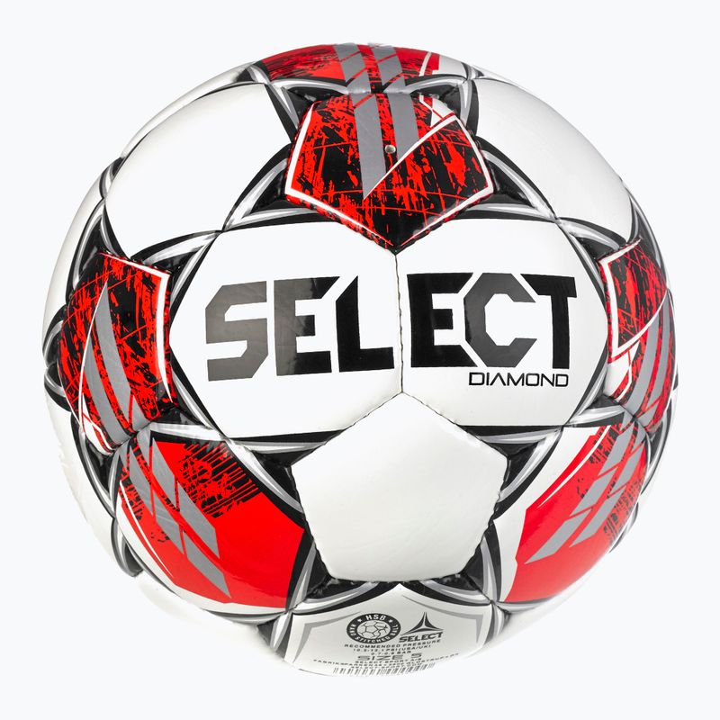 SELECT Diamond v23 weiß/rot Größe 4 Fußball