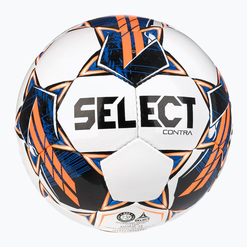 SELECT Contra FIFA Basic v23 weiß / orange Fußball Größe 4