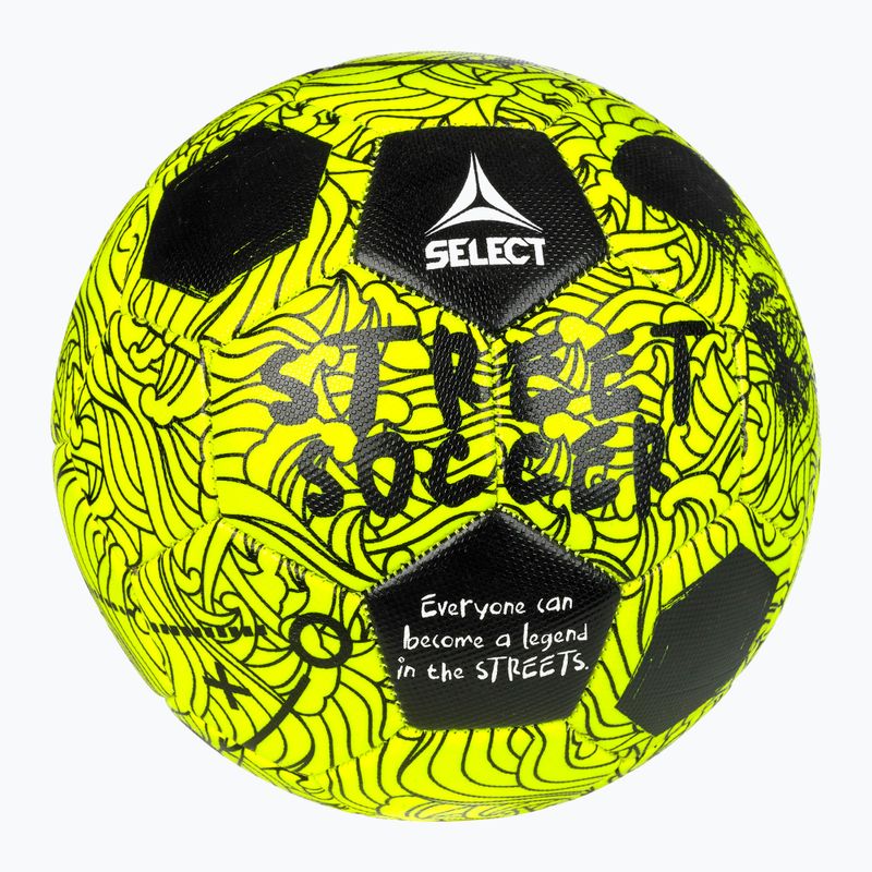 SELECT Street Soccer Ball v24 gelb/schwarz Größe 4.5