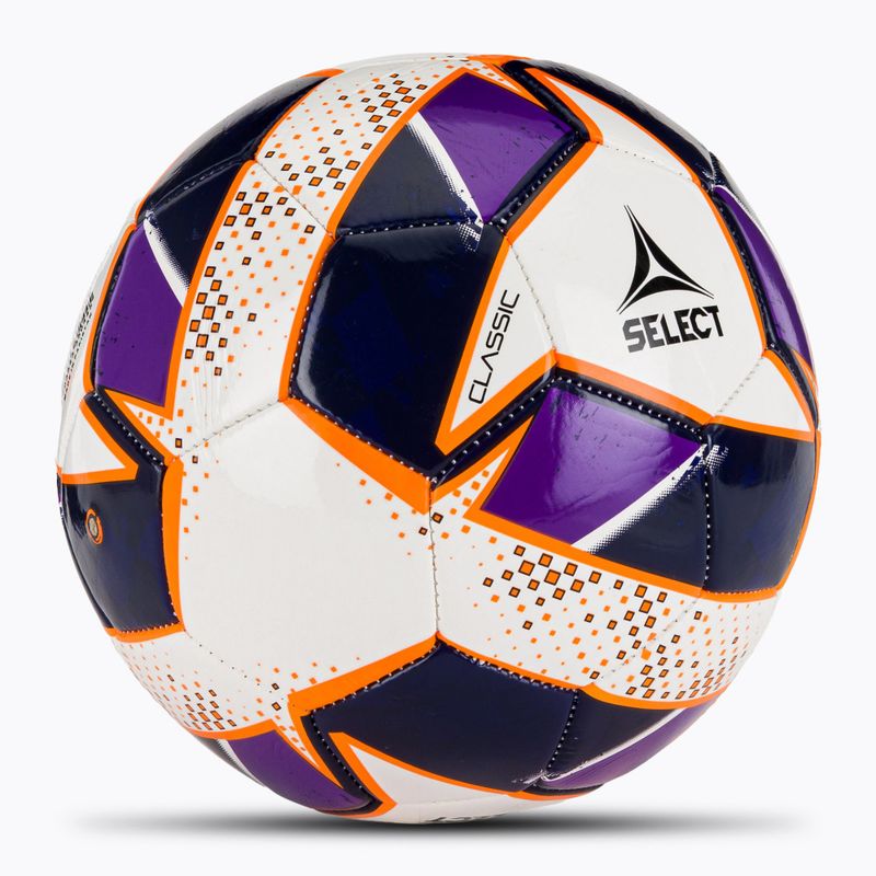 SELECT Classic v24 weiß / lila Größe 5 Fußball 2