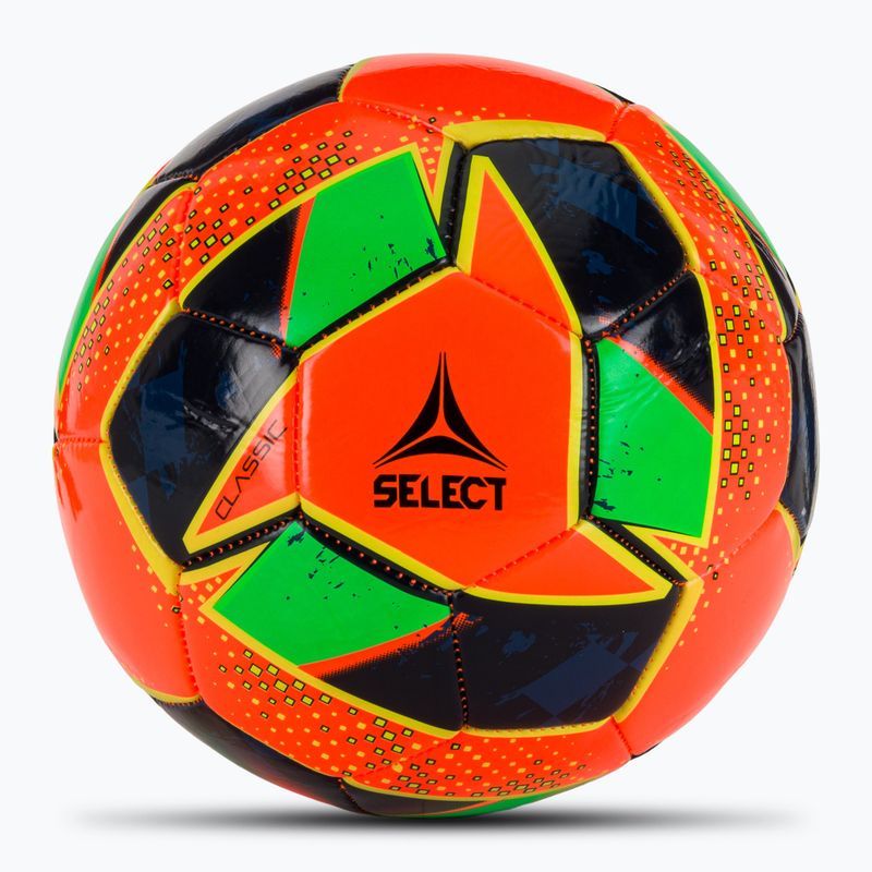 SELECT Classic v24 orange/grün Fußball Größe 4