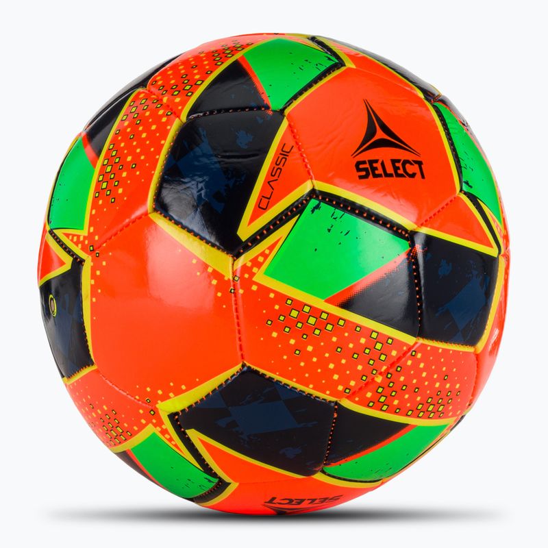 SELECT Classic v24 orange/grün Fußball Größe 4 2