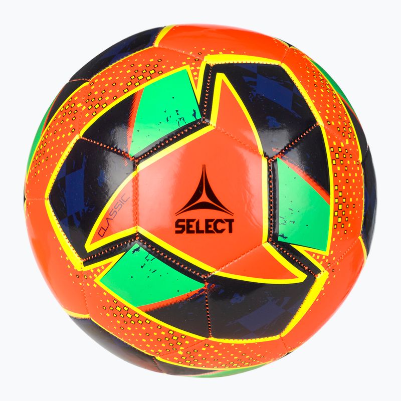 SELECT Classic v24 orange/grün Fußball Größe 4