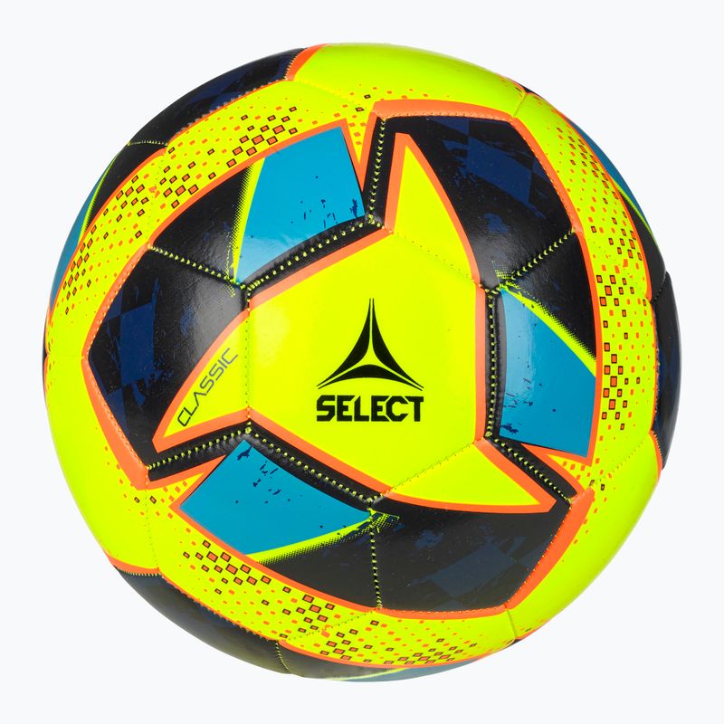 SELECT Classic v24 gelb/blau Größe 4 Fußball