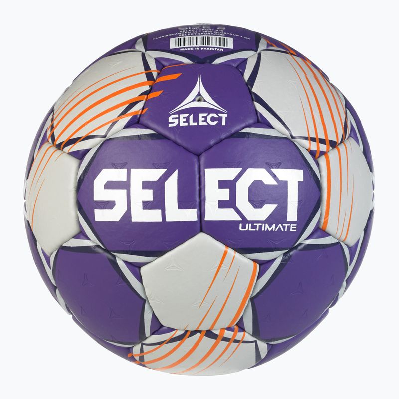 Handball SELECT Ultimate v24 Official EHF grey/purple Größe 2 2