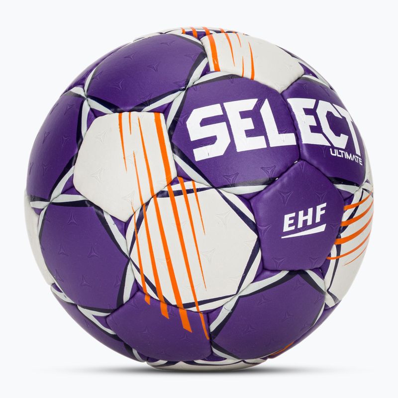 Handball SELECT Ultimate v24 Official EHF grey/purple Größe 3 2