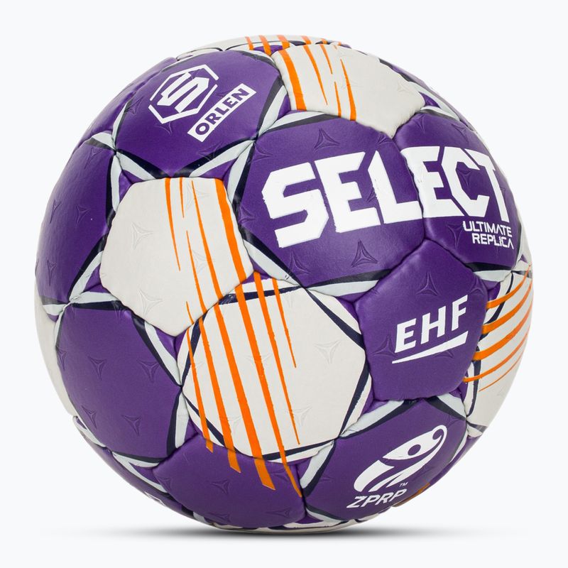 Handball SELECT Ultimate Replica Orlen Superliga v24 EHF grey/purple Größe 0 2