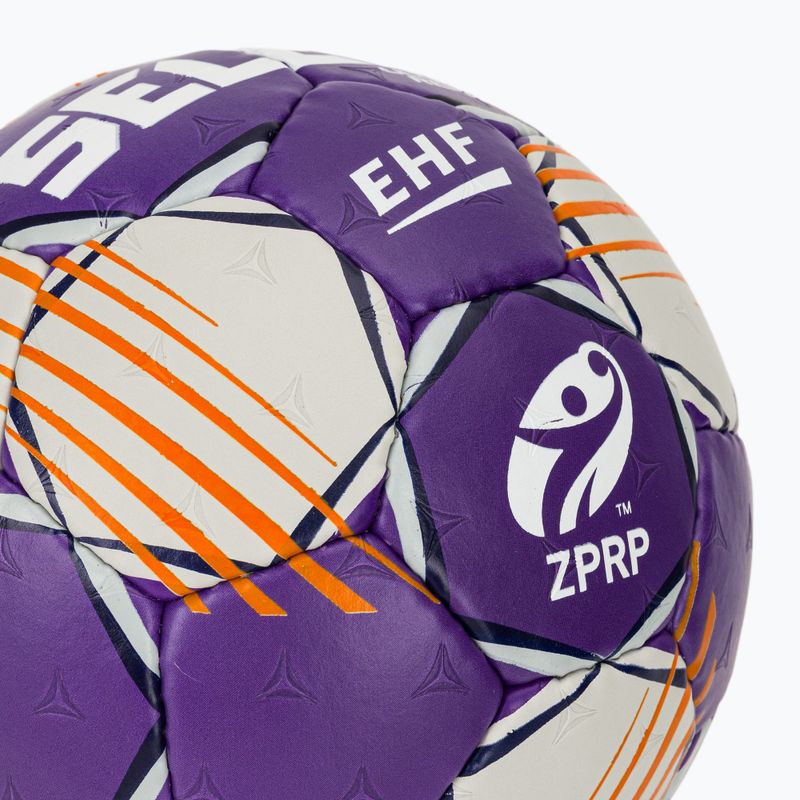 Handball SELECT Ultimate Replica Orlen Superliga v24 EHF grey/purple Größe 0 3
