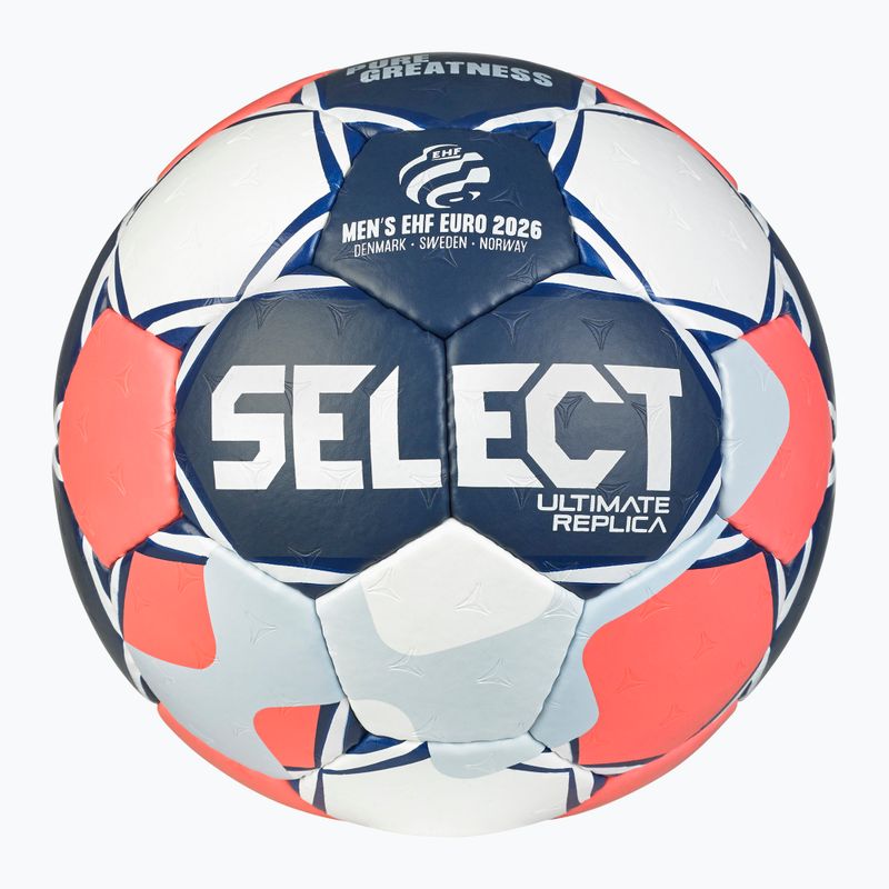 Handball SELECT Ultimate Euro Men v26 Replica white/red/black Größe 1